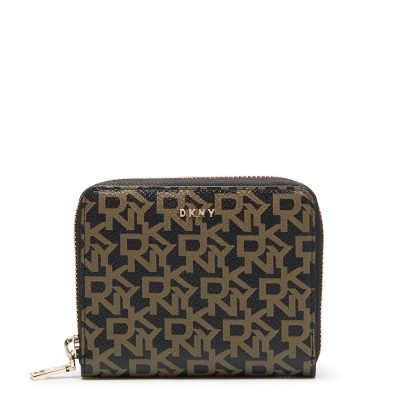 Monedero DKNY cremallera pequeño logo negro